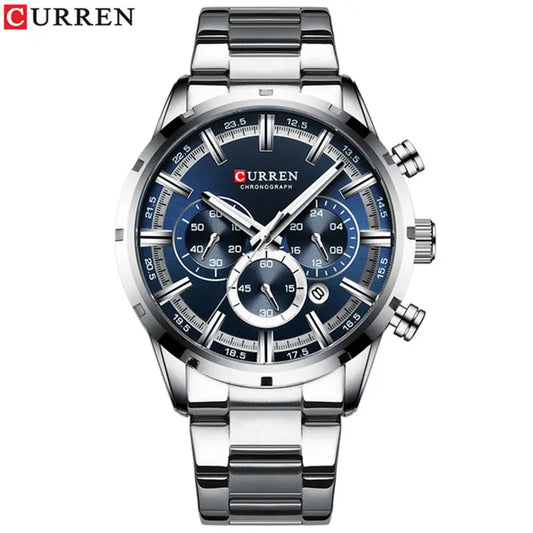 Reloj Curren Caballero Color / PLATA Y AZUL