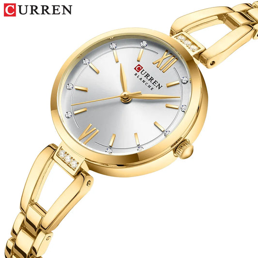 Reloj Curren Dama Color / DORADO Y BLANCO PERLADO