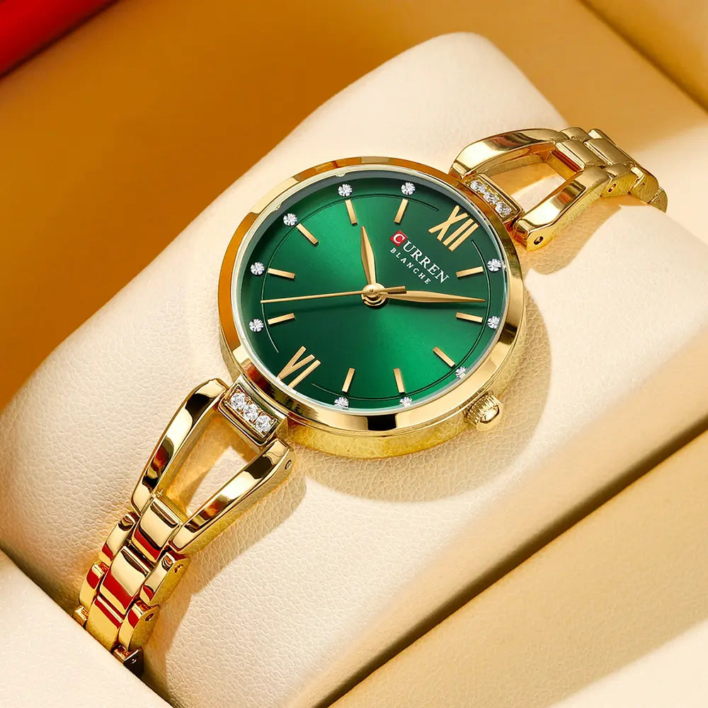 Reloj Curren Dama Color / DORADO Y VERDE